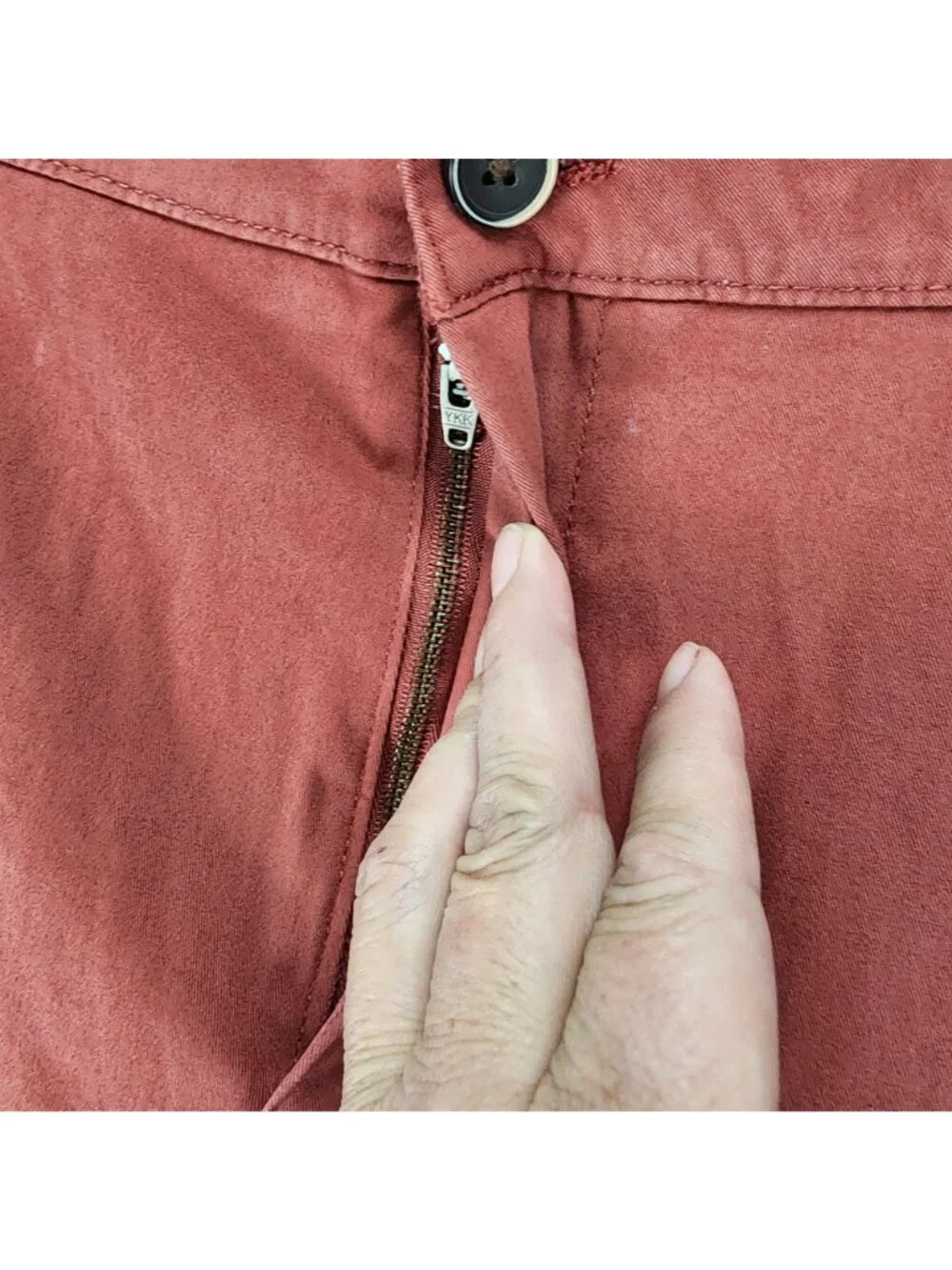 Tailor Vintage Pants Mens 38x30 Red Stretch High Rise Slim Fit *NWT*